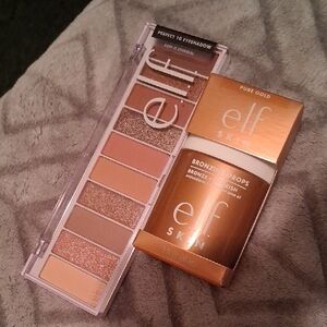 Elf Cosmetics Perfect 10 Eyeshadow Palette and Bronzing Drops Set